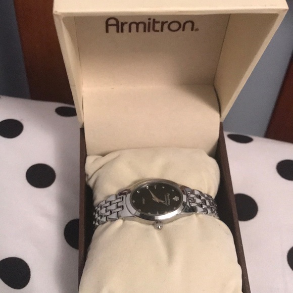 Armitron Ladies Diamond Dial Wrist Watch - Picture 2 of 3